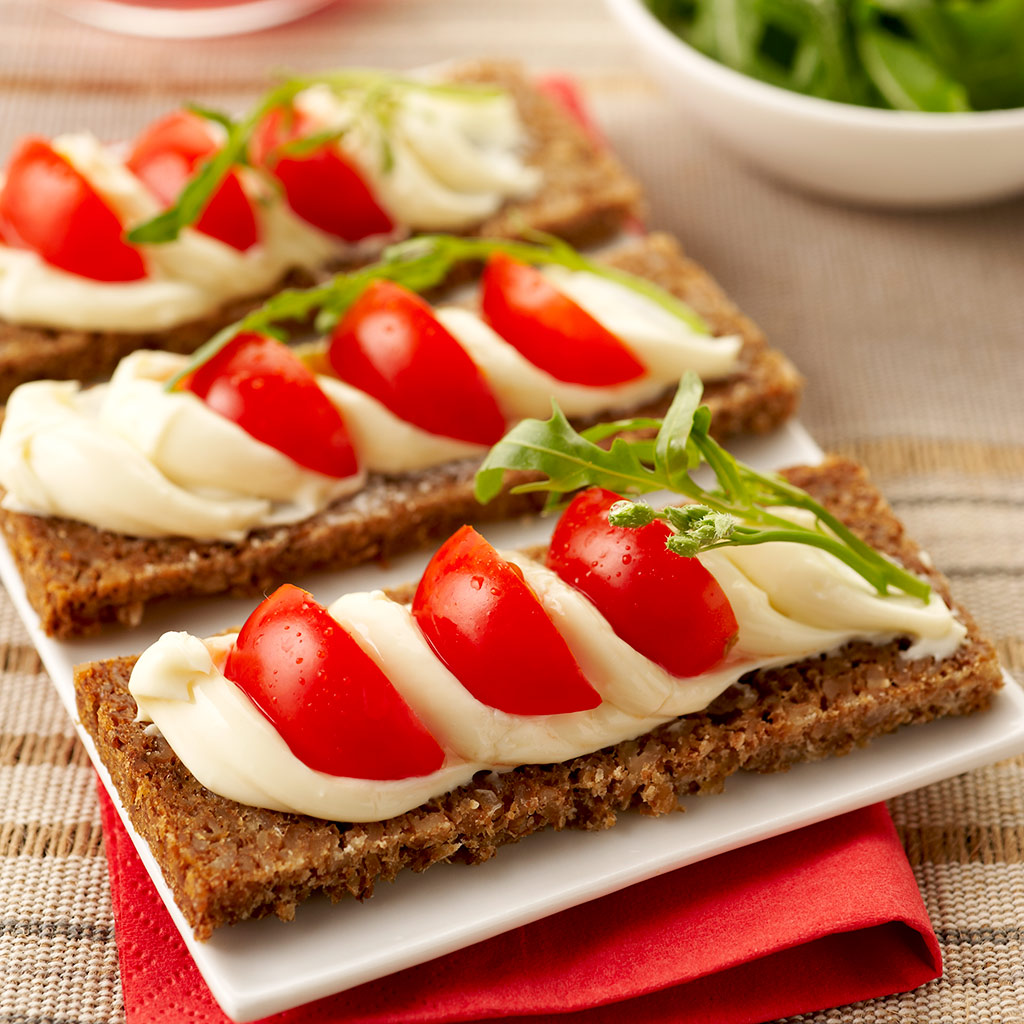 Tartines de pain de seigle au Maredsous® Light